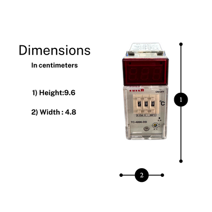 TC4896DDJR3 Temp Controller | JType | 48x96mm | 0399°C | Relay Output | AC1 - saleem al tamimi electric equipment trading co llc-UAE