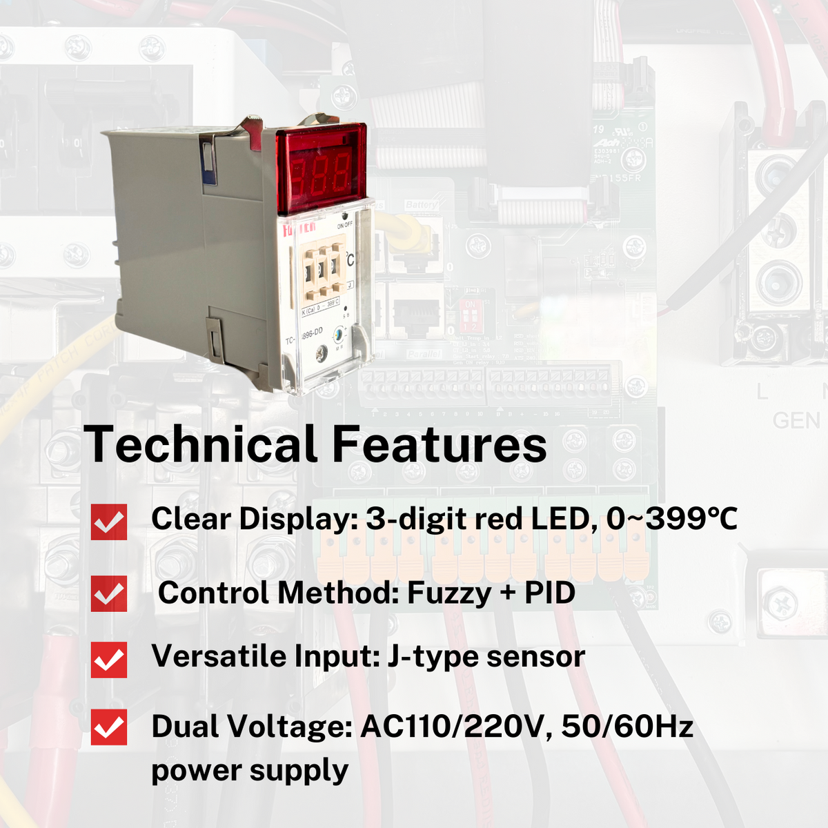 TC4896DDJV3 2S Digital Temperature Controller JType Sensor P+D/Fuzzy/OnOff - saleem al tamimi electric equipment trading co llc-UAE
