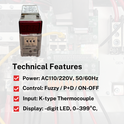 TC4896DDR3 Temperature Controller – 48x96mm Panel, KType Sensor Input, - saleem al tamimi electric equipment trading co llc-UAE