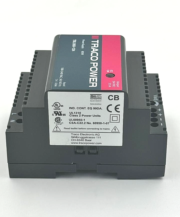 TRACO POWER TBL 060 124 Power Supply 24Vdc | 2.5 A - saleem al tamimi electric equipment trading co llc-UAE