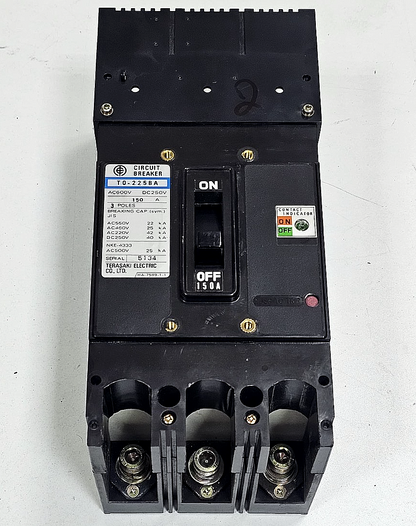 Terasaki Electric |  T0225BA | Circuit Breaker | 150A | 3Pole MCCB - saleem al tamimi electric equipment trading co llc-UAE