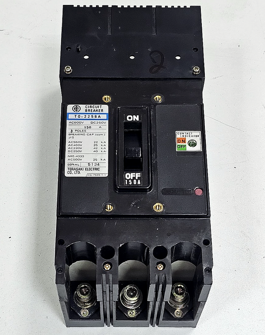 Terasaki Electric |  T0225BA | Circuit Breaker | 150A | 3Pole MCCB - saleem al tamimi electric equipment trading co llc-UAE
