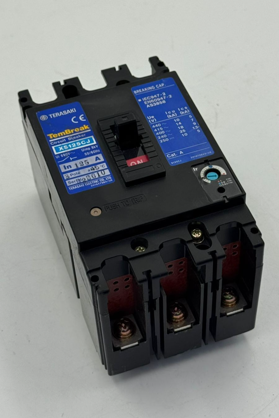 Terasaki TemBreak XS125CJ | 3Pole |  Circuit Breaker | 125A - saleem al tamimi electric equipment trading co llc-UAE
