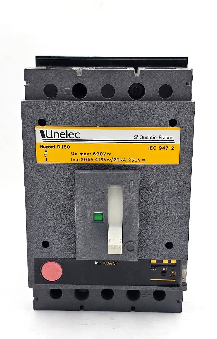 Unelec Record D 160 Circuit Breaker | 100 A - saleem al tamimi electric equipment trading co llc-UAE