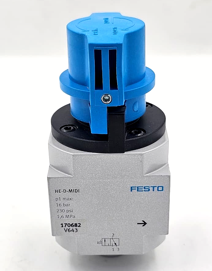 Válvula neumática de encendido / apagado Festo HE-D-MIDI - 16 Bar - saleem al tamimi electric equipment trading co llc-UAE