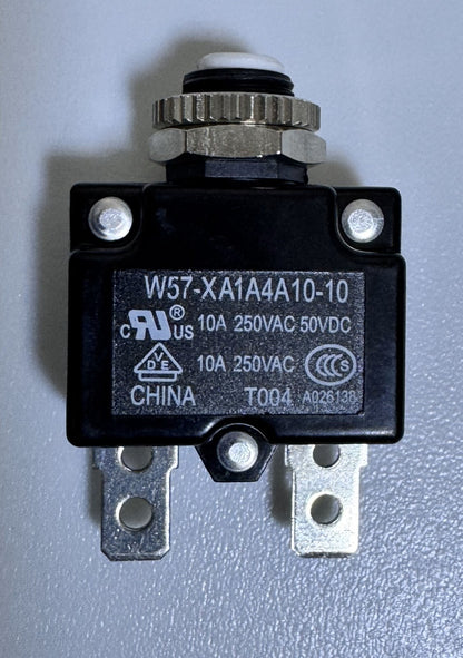 W57XA1A4A1010 Thermal Circuit Breaker 10A 250VAC/50VDC( Pack of 200 pcs) - saleem al tamimi electric equipment trading co llc-UAE