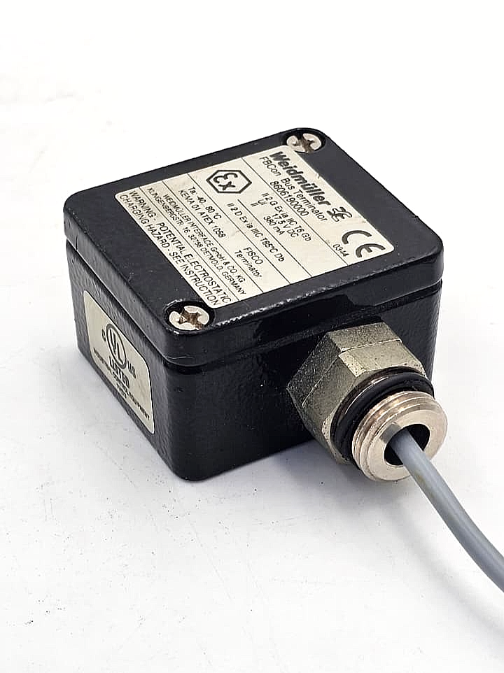 Weidmüller 8606190000 FBCon Fieldbus Bus Terminator | Made in Germany2