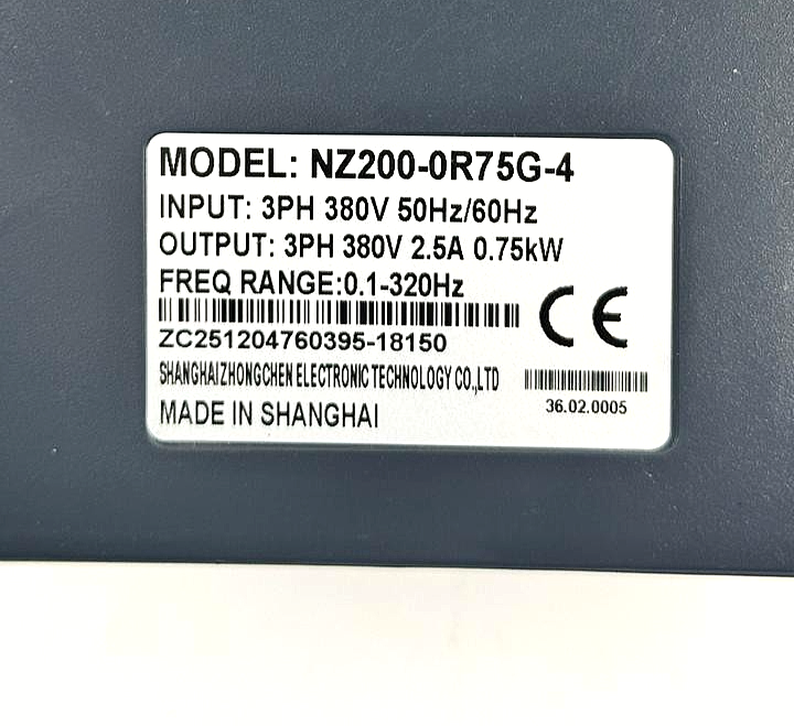 ZONCN NZ2000R75G4 Variable Frequency Drive (VFD) | 380 V input/output(3PH) - saleem al tamimi electric equipment trading co llc-UAE