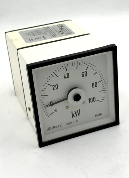 ZURC 100 kW Analog Wattmeter | 415V 200/5A - saleem al tamimi electric equipment trading co llc-UAE