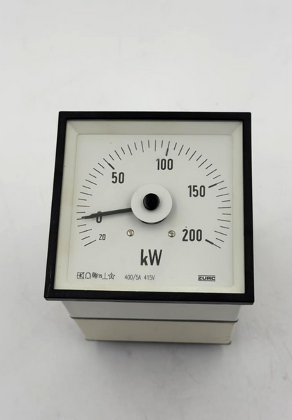 ZURC 200 kW Wattmeter | 415V 400/5A ( 1 Pcs  ) - saleem al tamimi electric equipment trading co llc-UAE