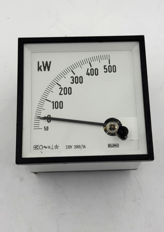 ZURC 500 kW Analog Panel Meter | 230V 2000/5A1