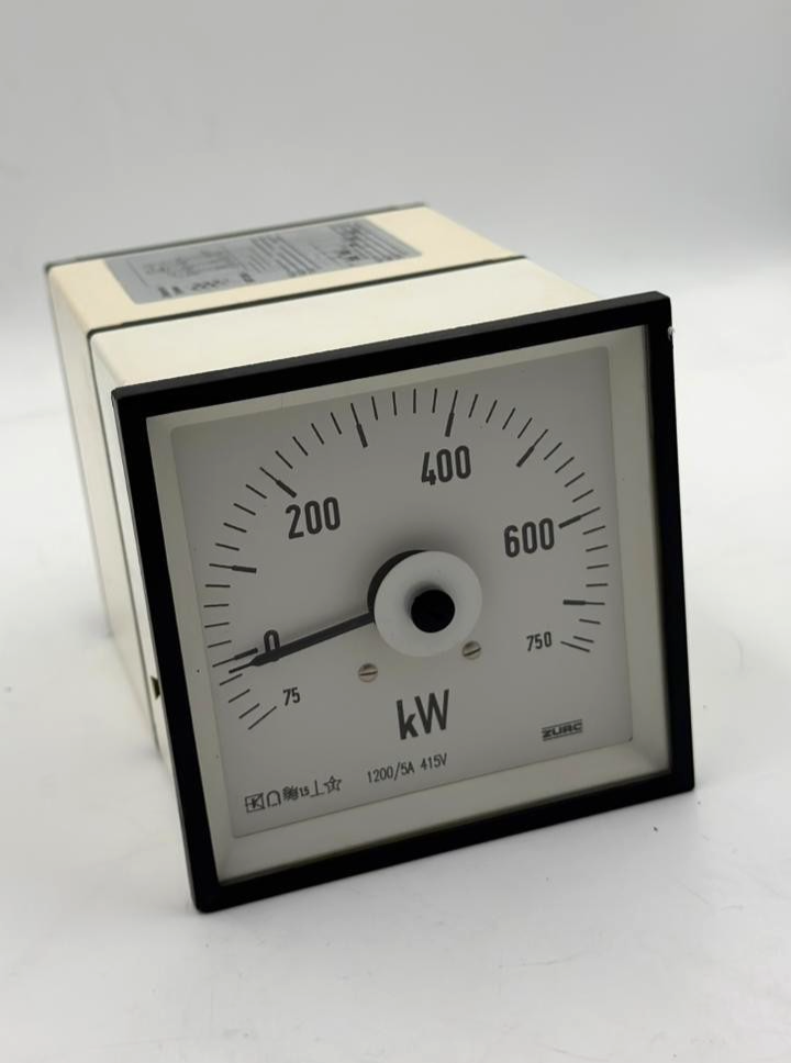ZURC 750 kW Analog Wattmeter | 415V 1200/5A0