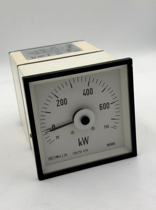 ZURC 750 kW Analog Wattmeter | 415V 1200/5A0