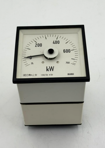 ZURC 750 kW Analog Wattmeter | 415V 1200/5A2